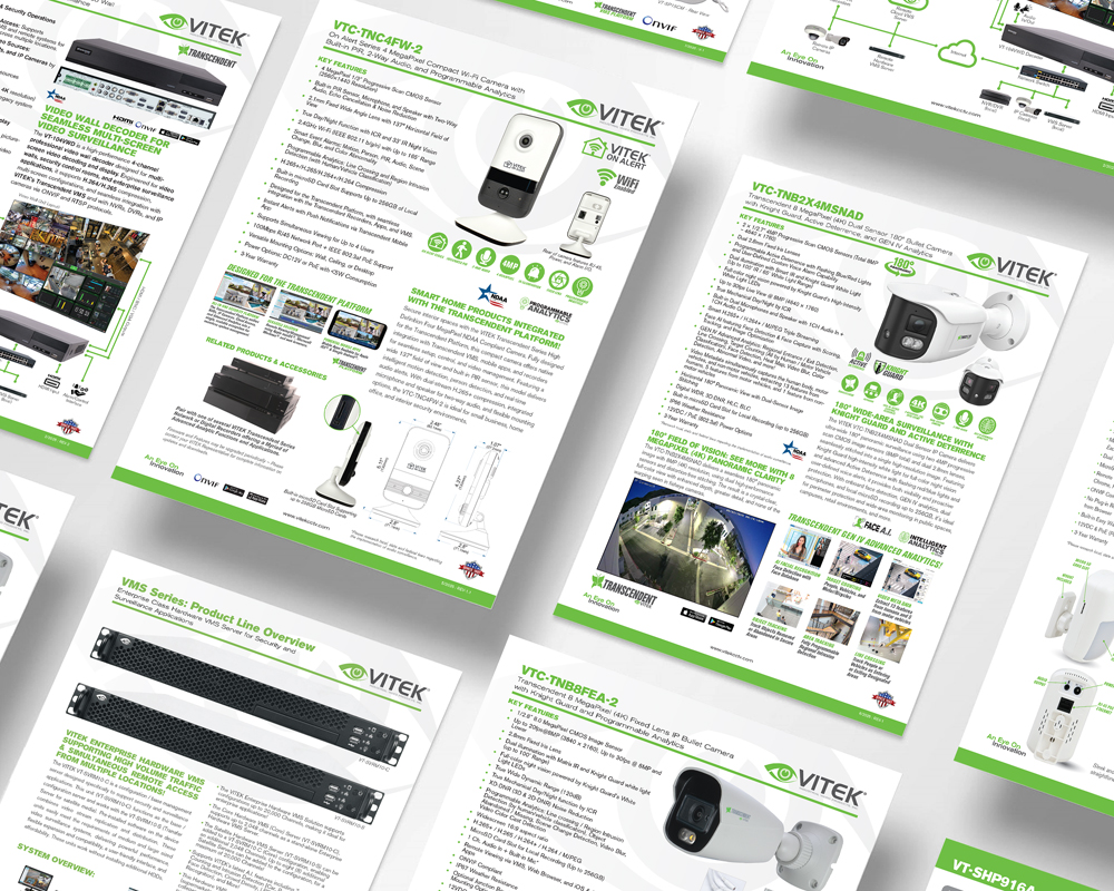 VITEK product specifications and setup information in a consistent design system
